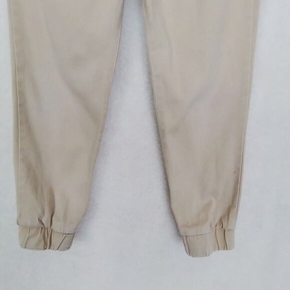 7 for All Mankind Boys Cotton Jogger Sz 4T Tan Pullon Pant Elastic Waist Pockets - Picture 4 of 7
